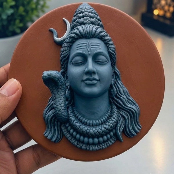 God Shiva wall relief